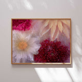 Four frozen dahlias ✿ Fine Art Print