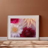 Four frozen dahlias ✿ Fine Art Print